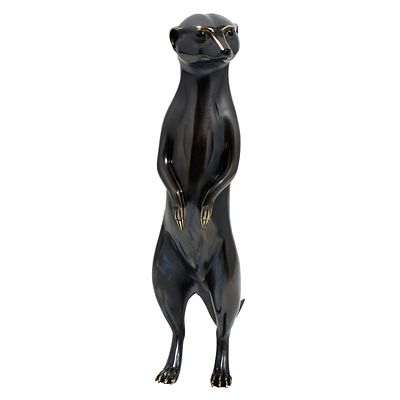 Галерея Леа - Бронзовая скульптура "Сурикат", лимитированная серия. Бронза, патинирование полностью 