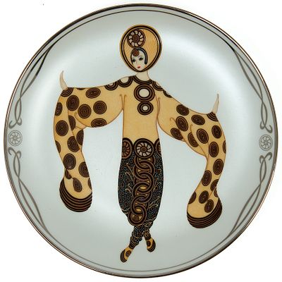 Erte коллекционная тарелка &laquo;Willow tree&raquo;/ &laquo;Дерево Ивы&raquo;. США, 1980-е гг. 
д.: 21 см 
фарфор 