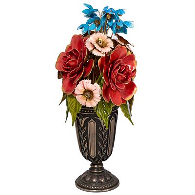 Franklin Mint &laquo;Русский букет&raquo;, 1978 г., США
Гальваника, эмалевые краски, ручная роспись 
по 