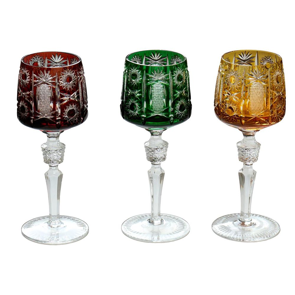 Nachtmann хрустальные бокалы, 
60-е годы, Германия
. Три великолепных бокала 
В.: 20 см 