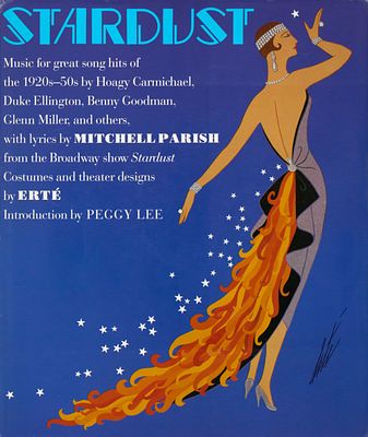 Erte с эскизами и нотами к бродвейскому мюзиклу &laquo;Звездная пыль&raquo;, последняя театральная работа 