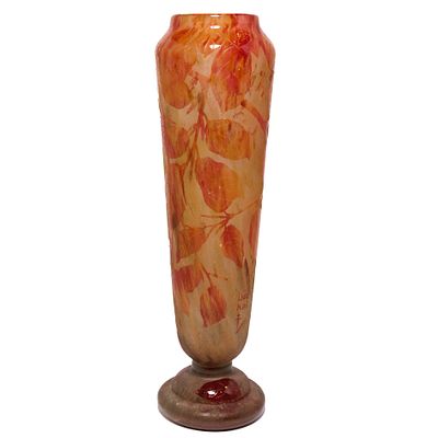 Nancy Daum ваза, Франция, 50-е гг. в.: 30 см 
клеймо производителя 
Знаменитая французская 