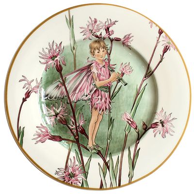 Villeroy & boch коллекционная тарелка "Цветочные феи", Германия, 80-е гг. По рисункам 