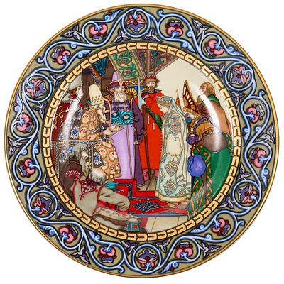 Villeroy&Boch. Тарелка "Снегурочка" из коллекции "Сказки старой России", Германия, 1970-е. Д.: 