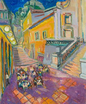 Serger, Frederick Bedrich (1889-1965). Egg tempera on paperSigned and dated on the reverse27,6 x 