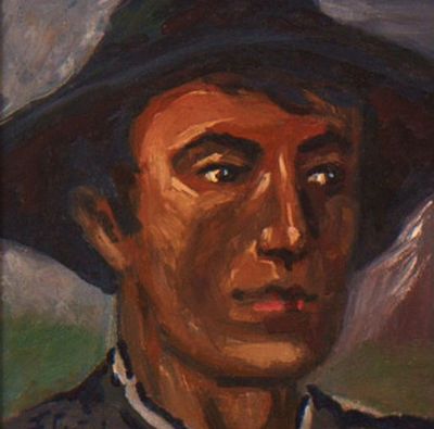 Zerlacher (zugeschrieben), Ferdinand (1877-1923). oil wooden plateSigned lower left