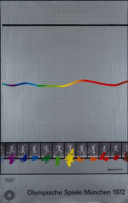 Arakawa, Shusaku (1936-2010). colour serigraphySigned in print at bottom right39,8 x 25,1 