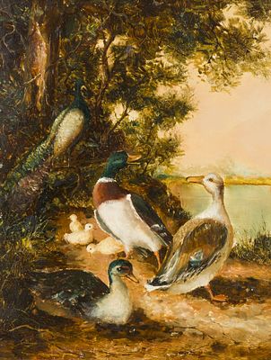 Herring, John Frederick (1795-1865). Oil on plate 14,6 x 11,6 in