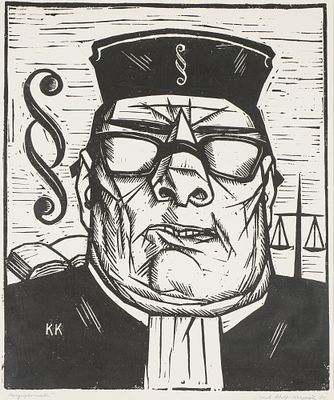 Krepcik, Karl Adolf (1907 - 2002). Woodcutsigned and dated lower right, titled lower leftCutout 
