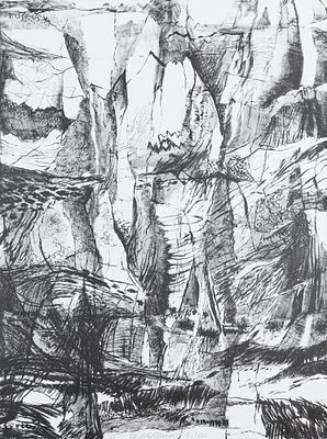 Miedl, Oswald (*1940). LithographySigned, dated, and numbered at the bottom centre: 3/525,4 x 18,9 in