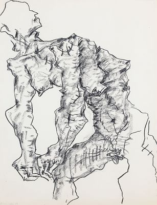 Kummer, Franz. charcoal on papersigned and dated lower left33,5 x 19,7 in