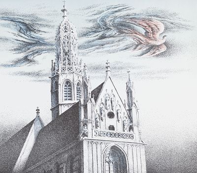 Kies, Helmut (1933-2016). coloured lithographSigned and dated lower right, numbered lower left: 