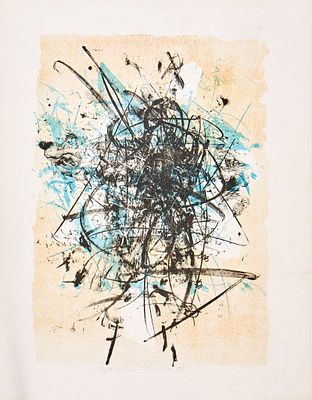 Staudacher, Hans (1923-2021). colour lithography on papersigned and dated lower centeredSheet 