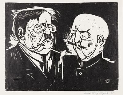 Krepcik, Karl Adolf (1907 - 2002). WoodcutSigned and dated lower rightSheet size: 16,8 x 20,2 in 