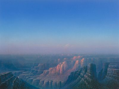 Ditsch, Helmut (*1962). DownfallHand-painted pigment printSigned lower right, numbered and 