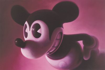 Helnwein, Gottfried (*1948). Pink Mouse 2Fine art pigment print on Somerset Velvet paperSigned 
