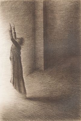 Helnwein, Gottfried (*1948). from the Edgar Allan Poe series, pre-1988EtchingSigned lower right 