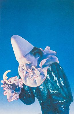 Helnwein, Gottfried (*1948). ClownColor offset printingSigned lower right, numbered lower left: 