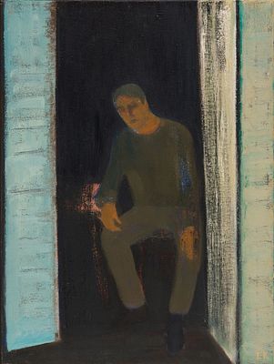 Kaiser, Leander (*1947). Untitled, 1998Oil on canvasMonogrammed lower right, signed and dated 