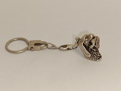 Keychain with hunting motif, 19.2gr