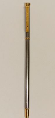 Pierre Cardin roller pen in steel and plated