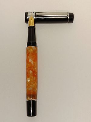 German fountain pen with murano and seal