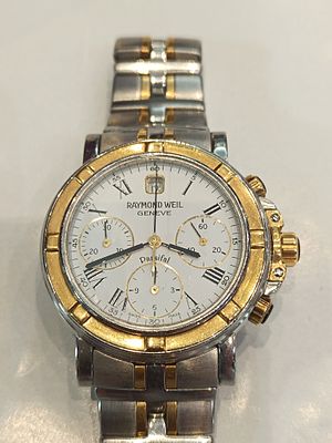 Rel&oacute;gio Raymond Weil Parsifal de homem em a&ccedil;o e ouro