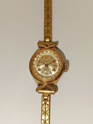 Cauny women's watch in steel and plaque