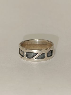 Anel em prata 925%, 8.2gr