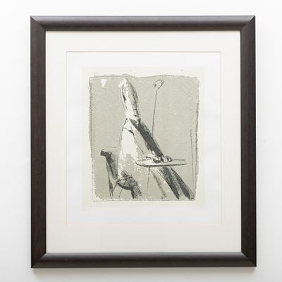 JORGE PINHEIRO (n.1931) - SERIGRAFIA. "Sem título" Serigrafia colorida sobre papel (101/200)