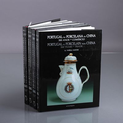 PORTUGAL NA PORCELANA DA CHINA - 500 ANOS DE COMÉRCIO. Por A. Varela Santos, Volume I, II