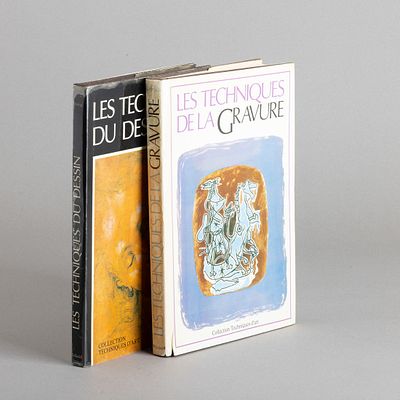 DOIS LIVROS. Les Techniques de La Gravure et Les Techniques du Dessin, Colection Techniques