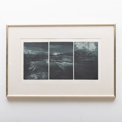 MARIA IRENE RIBEIRO (n. 1949) - SERIGRAFIA. "Sem título" Serigrafia sobre papel (7/50), assinada 