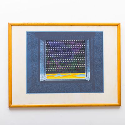 NUNO BARRETO (1941-2009) - SERIGRAFIA. "Sem título" Serigrafia colorida sobre papel (12/75) 