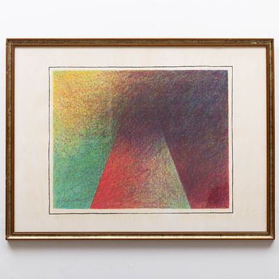 &Acirc;NGELO DE SOUSA (1938-2011) - SERIGRAFIA. "Sem título" Serigrafia colorida sobre papel 