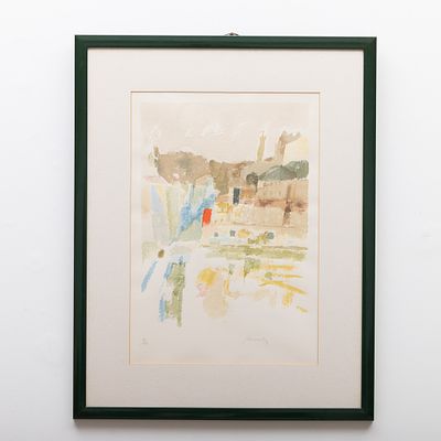 J&Uacute;LIO RESENDE (1917-2011) - SERIGRAFIA. "Sem título" Serigrafia colorida sobre papel 