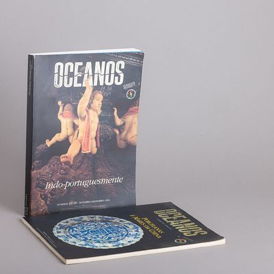 DUAS REVISTAS OCEANOS N&ordm; 14 e 19/20. "Porcelanas e Mares da China" e "Indo-Portuguesmente". 