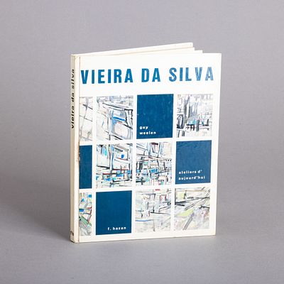 VIEIRA DA SILVA. Livro profusamente ilustrado, de Guy Weelen. Fernand Hazan editores. Manchas de 