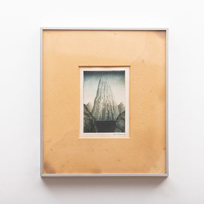 BARTOLOMEU CID DOS SANTOS (1931-2008). "Sem t&iacute;tulo"Gravura sobre papel, assinada e datada de 