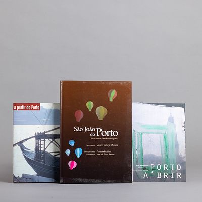 TR&Ecirc;S LIVROS SOBRE O PORTO. "Porto A'brir" por Pedro Dantas, Rita Burmester e Ricardo Tadeu 