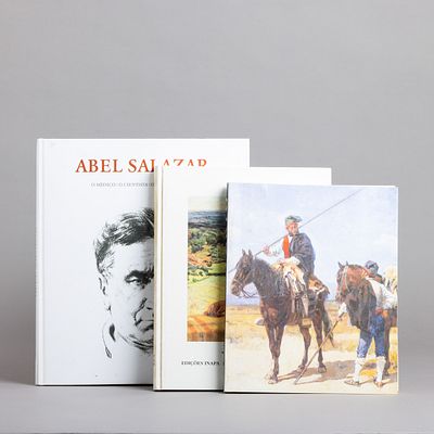 TR&Ecirc;S LIVROS. "Silva Porto e o Naturalismo em Portugal" por Maria Em&iacute;lia Vaz Pacheco; "Jos&eacute; 