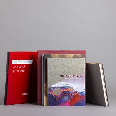 SEIS LIVROS SOBRE PINTORES PORTUGUESES. "&Acirc;ngelo - &Aacute;rvores"; "Armando Alves: 14 Nov. 2009 - 30 