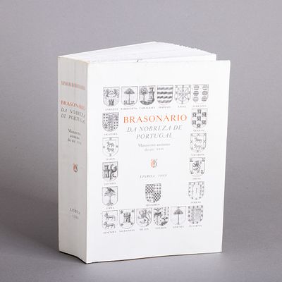 BRASON&Aacute;RIO DA NOBREZA DE PORTUGAL. Manuscrito an&oacute;nimo do S&eacute;c. XVII, Lisboa 1999. Exemplar 180 