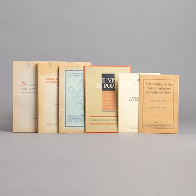 SEIS LIVROS. "A Regi&atilde;o do Douro e o Vinho do Porto", "A Determina&ccedil;&atilde;o dos A&ccedil;&uacute;cares Redutores no 