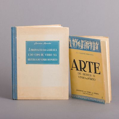DOIS LIVROS SOBRE VINHO DO PORTO. "A Arte de Beber o Vinho do P&ocirc;rto" por J. C. Valente-Perfeito 