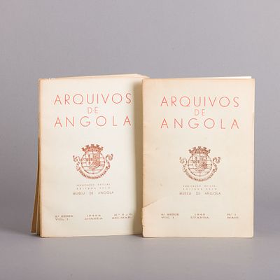 ARQUIVOS DE ANGOLA. "Publica&ccedil;&atilde;o de documentos existentes no Arquivo Hist&oacute;rico de Angola e em 