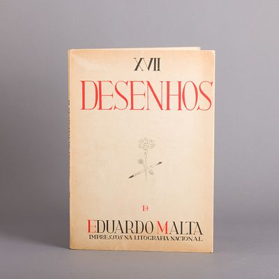 XVII DESENHOS DE EDUARDO MALTA. Texto por Fernando Pamplona, reprodu&ccedil;&otilde;es de dezassete desenhos 