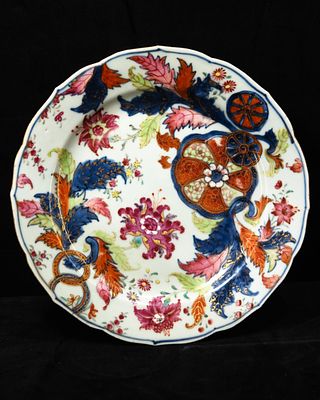 Plate "Tobacco Leaf". Chinese porcelain plate with “Tobacco Leaf” design, Qianlong period (18th 