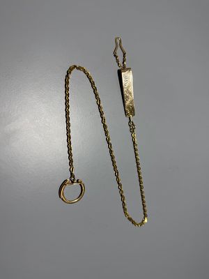 Corrente de rel&oacute;gio em ouro de 18K (testado). 
Sem marcas, ao abrigo do decreto-lei n.&ordm; 