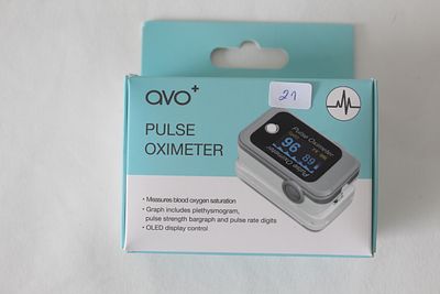 Ox&iacute;metro de pulso AVO+, monitor de satura&ccedil;&atilde;o de oxig&ecirc;nio no sangue (SpO2) cinza. [RESULTADOS 